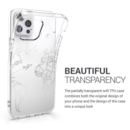 Etui do Apple iPhone 12 / iPhone 12 Pro, Silikon, Srebrne, 53035.12