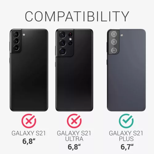 Etui do Samsunga Galaxy S21 Plus, Silikon, Zielone, 54066.147