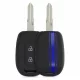 Etui na kluczyk samochodowy do Dacii / Renault - 2 przyciski - Keyless Go, kwmobile, silikon, czarny / niebieski, 54813.02