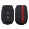 Etui na kluczyk samochodowy do Dacii / Renault - 2 przyciski - Keyless Go, kwmobile, silikon, czarny / czerwony, 54813.01