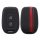 Etui na kluczyk samochodowy do Dacii / Renault - 2 przyciski - Keyless Go, kwmobile, silikon, czarny / czerwony, 54813.01