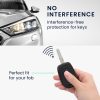 Etui na kluczyk samochodowy do Dacii / Renault - 2 przyciski - Keyless Go, kwmobile, silikon, czarny / czerwony, 54813.01