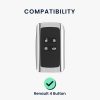 Etui na kluczyk samochodowy do Renault / Dacia - 4 przyciski - Keyless Go, kwmobile, silikon, niebieski, 54806.05