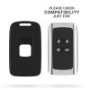 Etui na kluczyk samochodowy do Renault / Dacia - 4 przyciski - Keyless Go, kwmobile, Plastik, Czarny, 54804.47