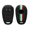 Etui na kluczyk samochodowy do Alfa Romeo - 3 przyciski, kwmobile, silikon, czarny, 53855.02