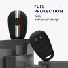 Etui na kluczyk samochodowy do Alfa Romeo - 3 przyciski, kwmobile, silikon, czarny, 53855.02