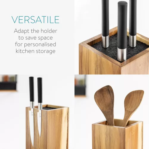 Suport rotativ pentru cutite Navaris cu peri detasabili, 25x12,5x12,5 cm, 54909.01