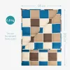 Patura grea Navaris, perle de sticla, 135x200 cm, 6.8 kg, gri, sticla/poliester/bumbac