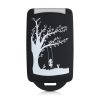 Etui na kluczyk samochodowy do Renault / Dacia - 4 przyciski - Keyless Go, kwmobile, silikon, czarno-biały, 49769.18