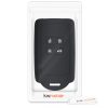 Etui na kluczyk samochodowy do Renault / Dacia - 4 przyciski - Keyless Go, kwmobile, silikon, czarno-biały, 49769.18