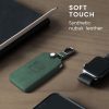 Etui na kluczyki do samochodu Renault / Dacia - 4 przyciski - Keyless Go, kwmobile, skóra nubukowa, zielone, 48564.80