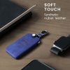 Etui na kluczyki do samochodu Renault / Dacia - 4 przyciski - Keyless Go, kwmobile, skóra nubukowa, biała, 48564.17