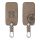 Osłona kluczyka do samochodu Renault / Dacia - 4 przyciski - Keyless Go, kwmobile, Skóra ekologiczna, Brązowa, 54927.01
