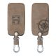 Osłona kluczyka do samochodu Renault / Dacia - 4 przyciski - Keyless Go, kwmobile, Skóra ekologiczna, Brązowa, 54927.01