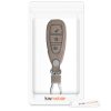 Osłona kluczyka do samochodu Ford - 3 przyciski - Keyless Go, kwmobile, eko skóra, brązowa, 54933.01