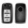 Etui na kluczyk samochodowy do VW / Skoda / Seat - 3 przyciski, kwmobile, silikon, czarny / srebrny, 54021.04