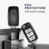 Etui na kluczyk samochodowy do VW / Skoda / Seat - 3 przyciski, kwmobile, silikon, czarny / srebrny, 54021.04