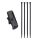 Uchwyt rowerowy do GPS Garmin eTrex 30/eTrex 20/eTrex 10, Kwmobile, Czarny, Plastik, 55031.01