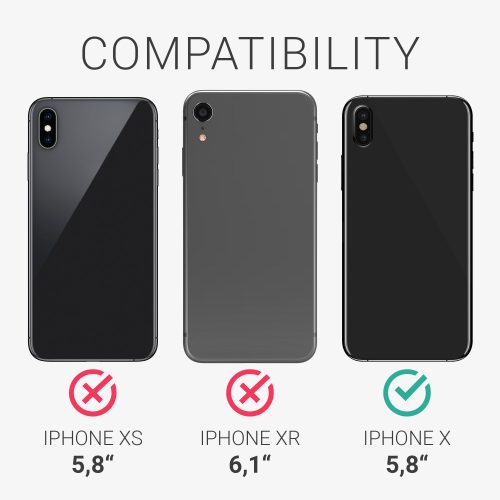 Etui do iPhone'a X / iPhone'a XS, Silikon, Fioletowy, 49982.221