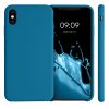 Etui do iPhone'a XS Max, Silikon, Niebieski, 45909.224