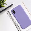 Etui do iPhone'a X / iPhone'a XS, Silikon, Fioletowy, 49982.222