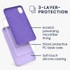 Etui do iPhone'a XR, Silikon, Fioletowy, 45910.222