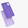 Etui do iPhone'a XR, Silikon, Fioletowy, 45910.222
