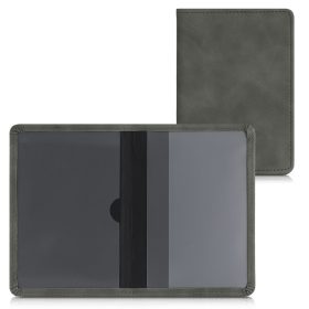   Okładka na dokumenty samochodowe, Kwmobile, Szara, Skóra ekologiczna, 55237.19