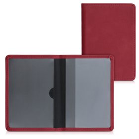   Okładka na dokumenty samochodowe, Kwmobile, Czerwona, Skóra ekologiczna, 50103.09