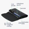 Uniwersalne etui na telefon XL - 6,8 cala, Skóra ekologiczna, Czarne, 55358.4.01, kwmobile