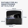 Uniwersalne etui na telefon XL - 6,8 cala, Skóra ekologiczna, Czarne, 55358.4.01, kwmobile