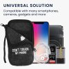 Uniwersalne etui na telefon XL - 6,8 cala, tekstylne, szare, 49866.4.01, kwmobile