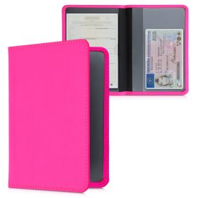   Okładka na dokumenty samochodowe, Kwmobile, Różowa, Neopren, 55381.77