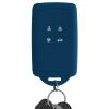 Osłona kluczyka do samochodu Renault / Dacia - 4 przyciski - Keyless Go, kwmobile, silikon, niebieska, 48035.17