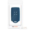 Osłona kluczyka do samochodu Renault / Dacia - 4 przyciski - Keyless Go, kwmobile, silikon, niebieska, 48035.17