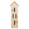 Domek motylkowy z drewna sosnowego Navaris, 41 x 14,5 x 13 cm, brązowy, 55457.01