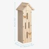 Domek motylkowy z drewna sosnowego Navaris, 41 x 14,5 x 13 cm, brązowy, 55457.01