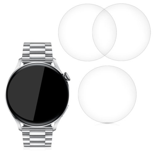Zestaw 3 folii ochronnych do Huawei Watch 3 Pro / Watch 3, kwmobile, Polimer, Przezroczysty, 55591.1