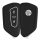 Osłona kluczyka do samochodu VW / Skoda / Seat - 3 przyciski, kwmobile, silikon, czarna, 55583.02