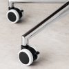 Zestaw 5 kółek do drążka krzesła biurowego 11 mm, Kwmobile, biały/czarny, nylon, 55602.03