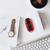 Etui na kluczyk samochodowy do Tesli - Model S, kwmobile, silikon, czerwony / czarny, 54594.97