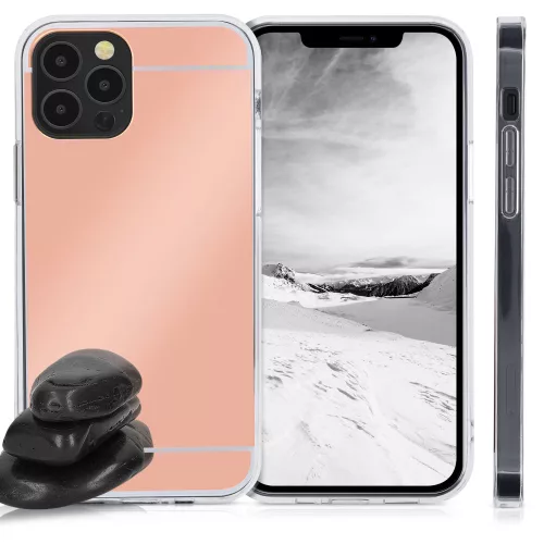 Etui do iPhone'a 12 / iPhone'a 12 Pro, Silikon, Różowe Złoto, 55688.41
