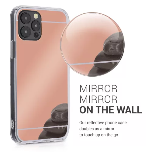 Etui do iPhone'a 12 / iPhone'a 12 Pro, Silikon, Różowe Złoto, 55688.41