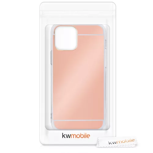 Etui do iPhone'a 12 / iPhone'a 12 Pro, Silikon, Różowe Złoto, 55688.41