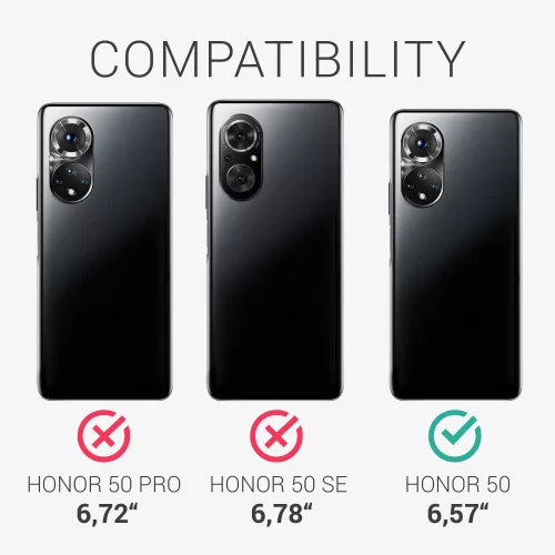 Etui na Honor 50, Silikon, Przezroczysty, 55722.03