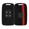 Osłona kluczyka do samochodu Renault / Dacia - 4 przyciski - Keyless Go, kwmobile, plastik, czarny / czerwony, 54805.02