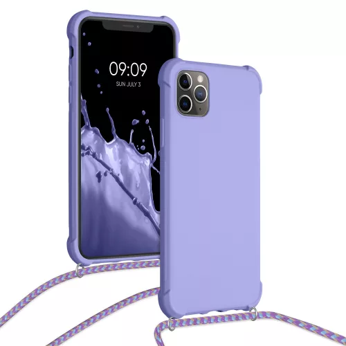 Etui do iPhone'a 11 Pro Max, Silikon, Fioletowy, 55764.108