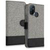 Etui do OnePlus Nord N100, tekstylne, szare, 55808.22