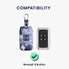 Etui na kluczyki do samochodu Renault / Dacia - 4 przyciski - Keyless Go, kwmobile, Skóra ekologiczna, Multicolor, 44637.46