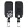 Osłona kluczyka do samochodu Renault / Dacia - 4 przyciski - Keyless Go, kwmobile, Skóra ekologiczna, Czarny / Biały, 44637.45